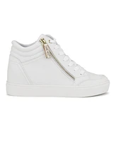 Nine West Women's Tons High Top Hidden Wedge Sneakers