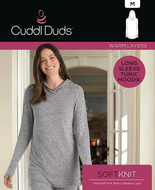 Buy Cuddl Duds Fleecewear Knit Leggings, L, Charcoal Heather at
