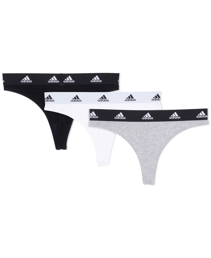 adidas Intimates Women's 3-Pk. Active Comfort Cotton Thong Underwear 4A3P79