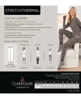 Cuddl Duds Women's Stretch Thermal Mid-Rise Leggings