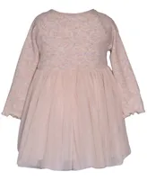 Bonnie Baby Girls Long Sleeve Tulle Skirt Dress