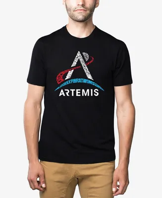 La Pop Art Men's Nasa Artemis Logo Premium Blend Word T-shirt