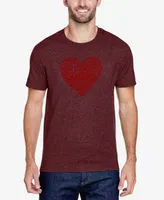 La Pop Art Men's Love Yourself Premium Blend Word T-shirt