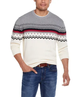 Weatherproof Vintage Men's Nordic Crew Neck Sweater