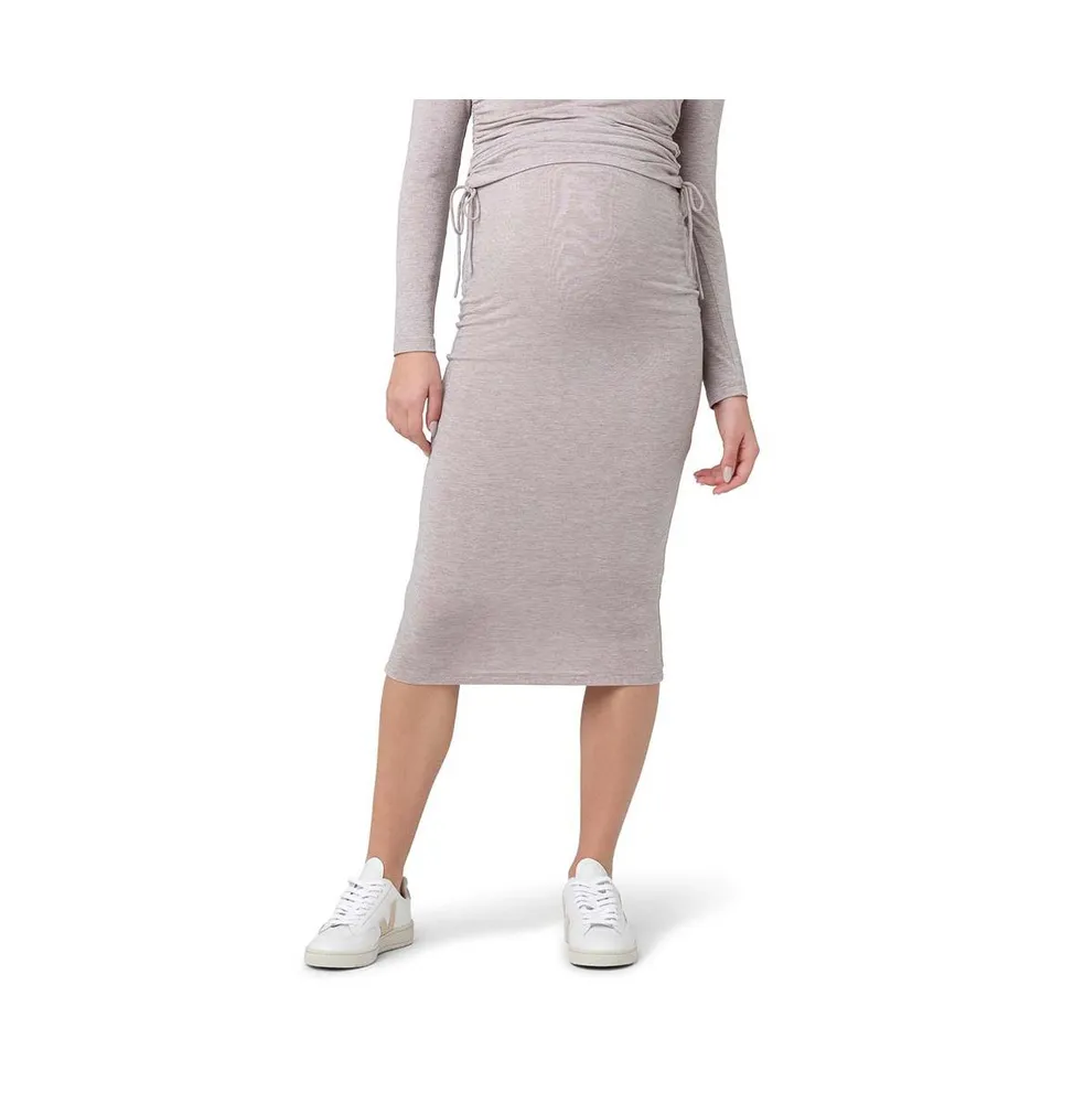 Ripe Maternity Jess Over Bump Skirt Sand