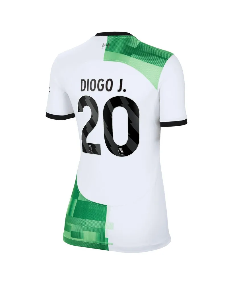 Women's Nike Diogo Jota White Liverpool 2023/24 Away Replica Player Jersey