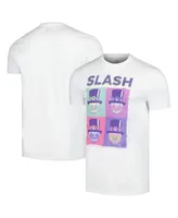 Men's White Slash Skull Boxes T-shirt