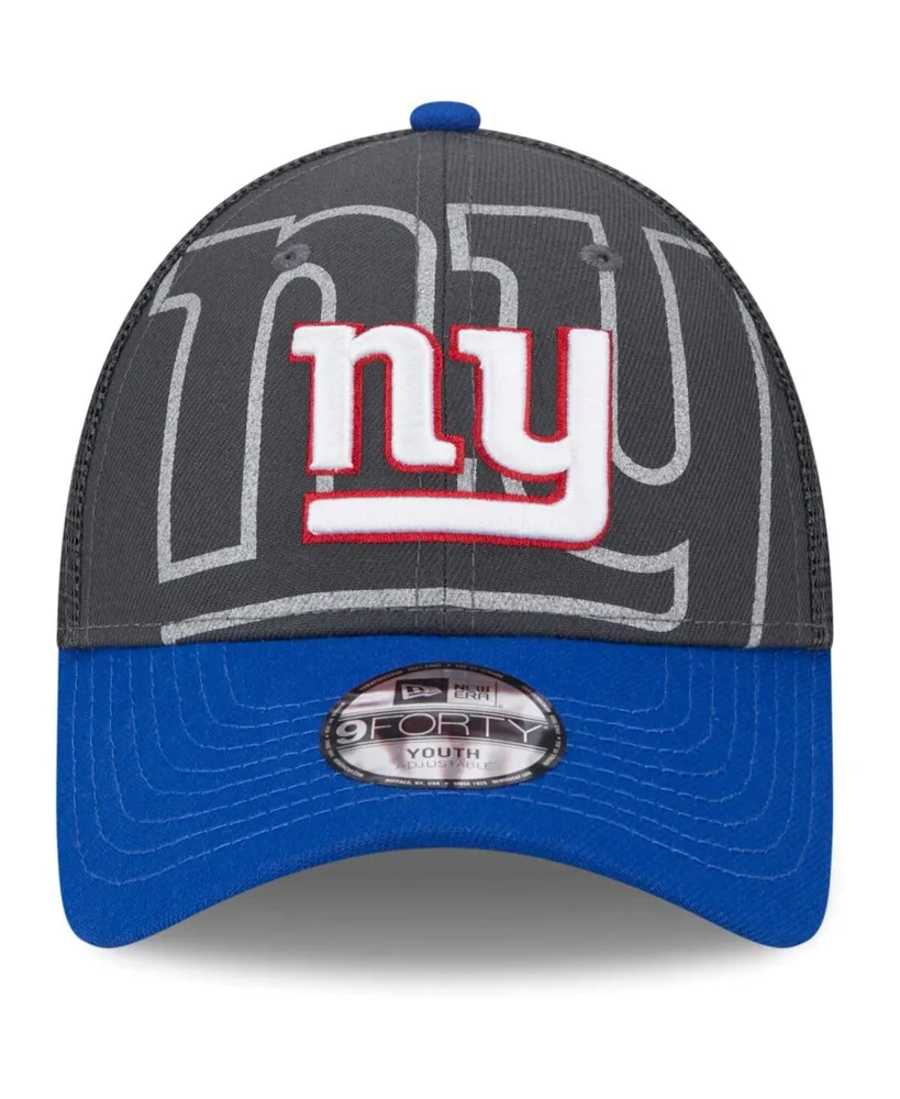 Big Boys and Girls New Era Graphite New York Giants Reflect 9FORTY Adjustable Hat