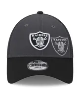 Little Boys and Girls New Era Graphite, Black Las Vegas Raiders Reflect 9FORTY Adjustable Hat