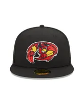 Men's New Era Black Rochester Red Wings Marvel x Minor League 59FIFTY Fitted Hat