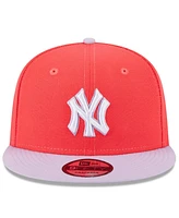 Men's New Era Red, Purple New York Yankees Spring Basic Two-Tone 9FIFTY Snapback Hat