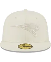 Men's New Era Cream England Patriots Color Pack 59FIFTY Fitted Hat