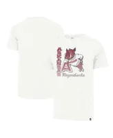 Men's '47 Brand Cream Arkansas Razorbacks Phase Out Throwback Franklin T-shirt