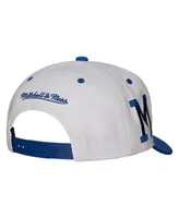 Men's Mitchell & Ness White Milwaukee Brewers Cooperstown Collection Pro Crown Snapback Hat