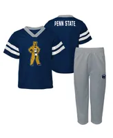 Toddler Boys and Girls Navy Penn State Nittany Lions Two-Piece Red Zone Jersey Pants Set