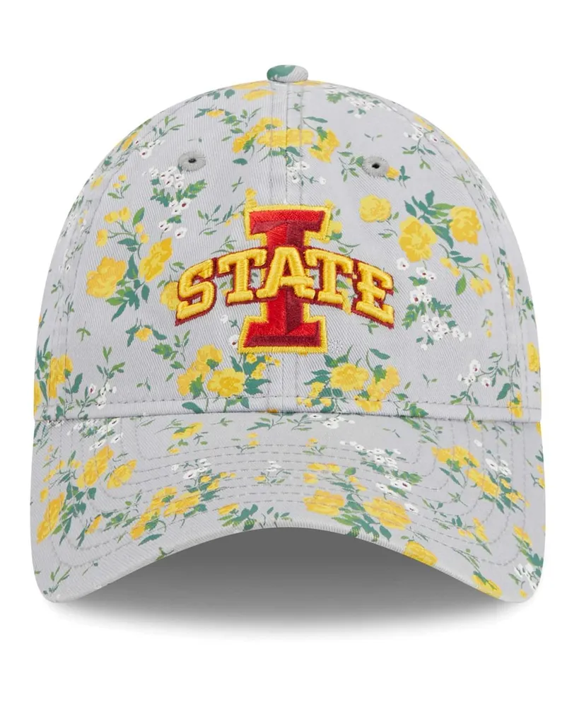 Women's New Era Gray Iowa State Cyclones Bouquet 9TWENTY Adjustable Hat