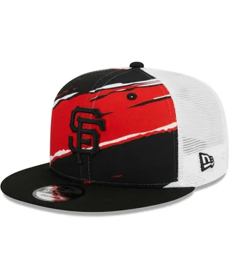 Men's New Era Black San Francisco Giants Tear Trucker 9FIFTY Snapback Hat