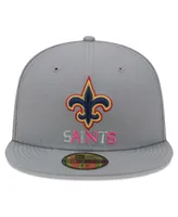 Men's New Era Gray Orleans Saints Color Pack 59FIFTY Fitted Hat