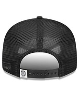 Men's New Era Black Boston Celtics Evergreen 9FIFTY Trucker Snapback Hat