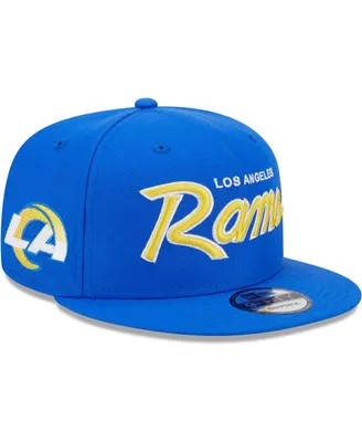 Men's New Era Royal Los Angeles Rams Main Script 9FIFTY Snapback Hat