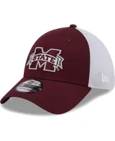 Men's New Era Maroon Mississippi State Bulldogs Evergreen Neo 39THIRTY Flex Hat