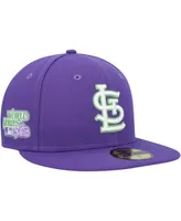 Men's New Era Purple St. Louis Cardinals Lime Side Patch 59FIFTY Fitted Hat