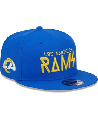 Men's New Era Royal Los Angeles Rams Word 9FIFTY Snapback Hat