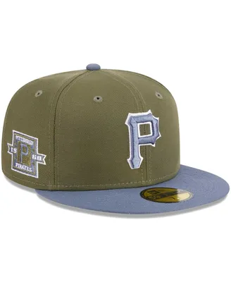 Men's New Era Olive, Blue Pittsburgh Pirates 59FIFTY Fitted Hat