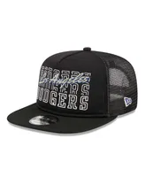 Men's New Era Black Los Angeles Dodgers Street Team A-Frame Trucker 9FIFTY Snapback Hat