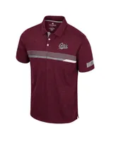 Men's Colosseum Maroon Montana Grizzlies No Problemo Polo Shirt