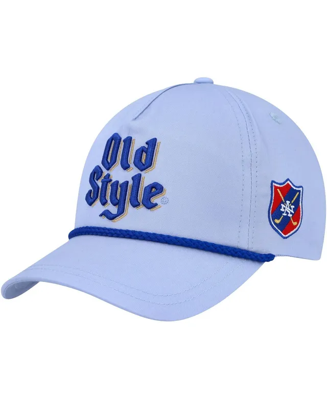 American Needle White Schlitz Rope Snapback Hat for Men