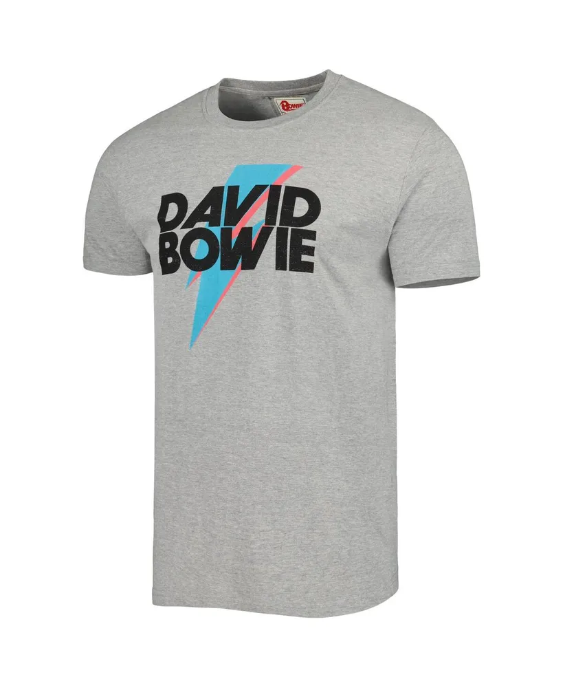 Men's and Women's American Needle Heather Gray David Bowie Brass Tacks T-shirt