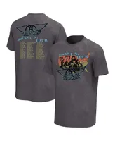 Men's Charcoal Aerosmith 1976/77 U.s. Tour Washed Graphic T-shirt