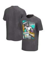 Men's Black Muhammad Ali Retro Washed Graphic T-shirt