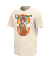 Men's Oatmeal Whitney Houston Dance with Somebody Washed T-shirt