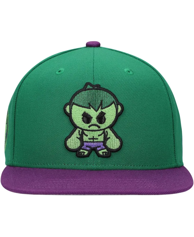 Big Boys and Girls Green Hulk Character Snapback Hat