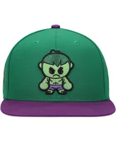 Big Boys and Girls Green Hulk Character Snapback Hat