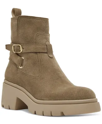 Steve Madden Women's Coletta Lug-Sole Buckle Booties