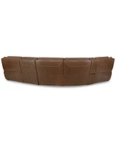 Closeout! Hansley 5-Pc. Zero Gravity Leather Sectional with Power Recliner and Chaise, Created for Macy's
