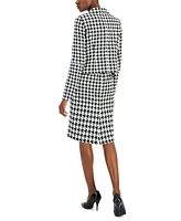 Nipon Boutique Women's Houndstooth Jacket & Dress Set