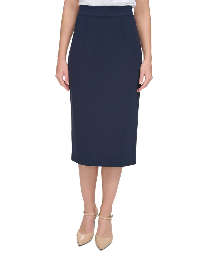 Tommy Hilfiger Women's Ponte Pencil Midi Skirt