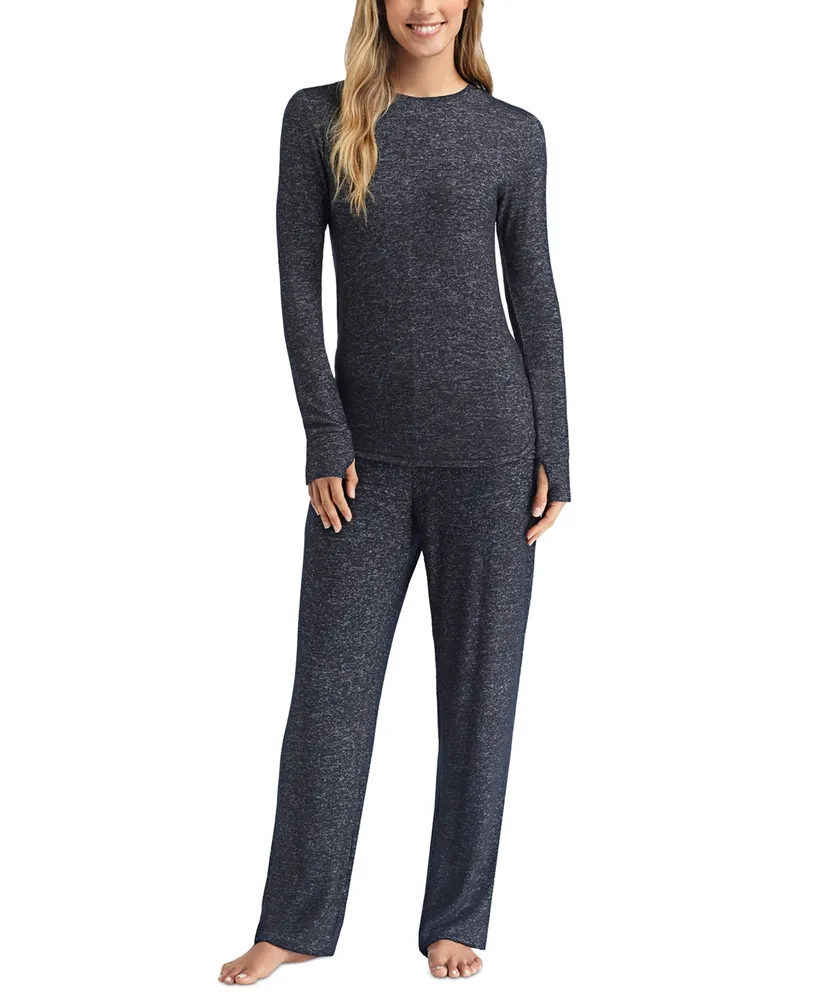 Cuddl Duds Women's Soft Knit Mid-Rise Lounge Pants