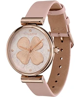 Olivia Burton Women's Dogwood Blush Leather Watch 36mm