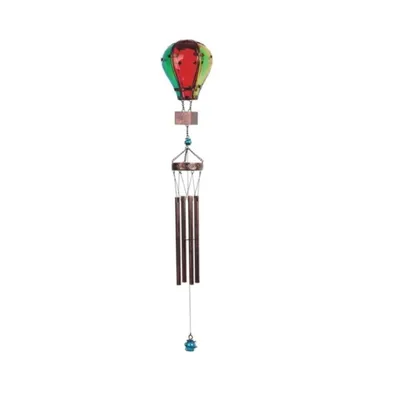 Fc Design 36" Long Color Glass Air Balloon Wind Chime Home Decor Perfect Gift for House Warming, Holidays and Birthdays