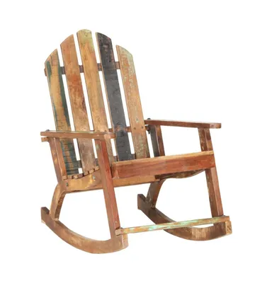 vidaXL Garden Rocking Chair Solid Reclaimed Wood - Assorted Pre
