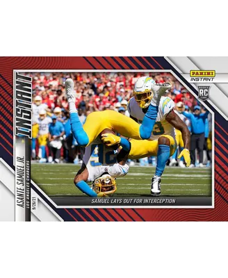 Asante Samuel Jr. Los Angeles Chargers Parallel Panini America Instant Nfl Week 3 Interception Single Rookie Trading Card - Limited Edition of 99
