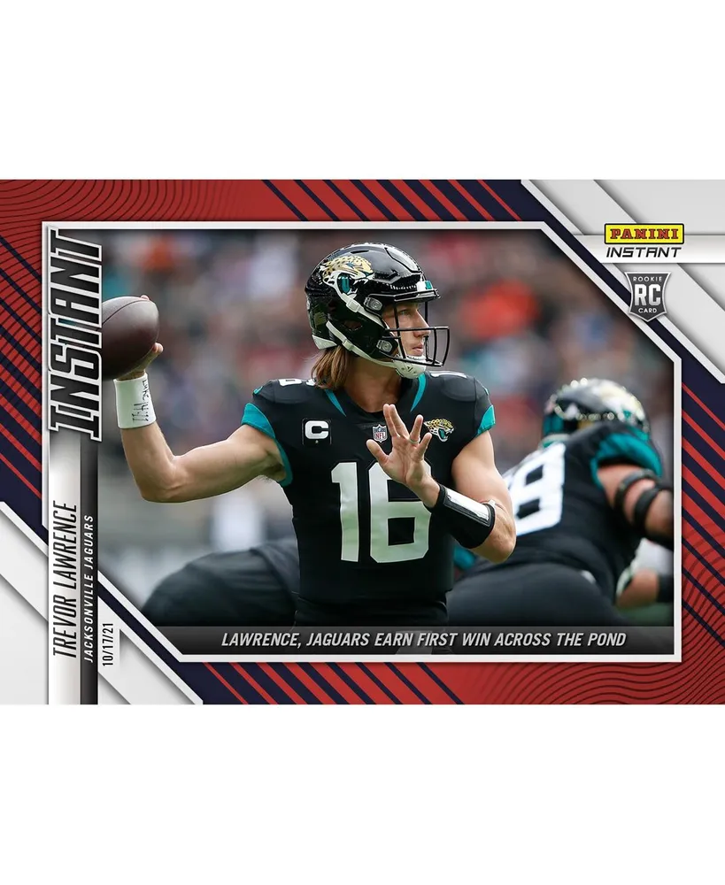 Trevor Lawrence Jacksonville Jaguars Fanatics Exclusive Parallel Panini America Instant Nfl Week 6 1st Win Single Rookie Trading Card