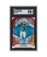 Jaylen Waddle Miami Dolphins 2021 Panini America Phoenix Fire Burst #106 Sgc Authenticated Rookie Card