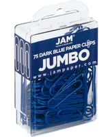 Jam Paper Colorful Jumbo Paper Clips - Large 2" - Paperclips - 75 Per Pack