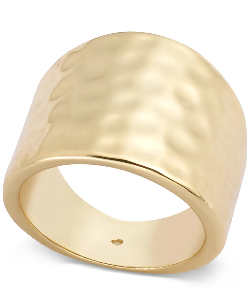 I.n.c. International Concepts Gold-Tone Hammered Ring, Created for Macy's